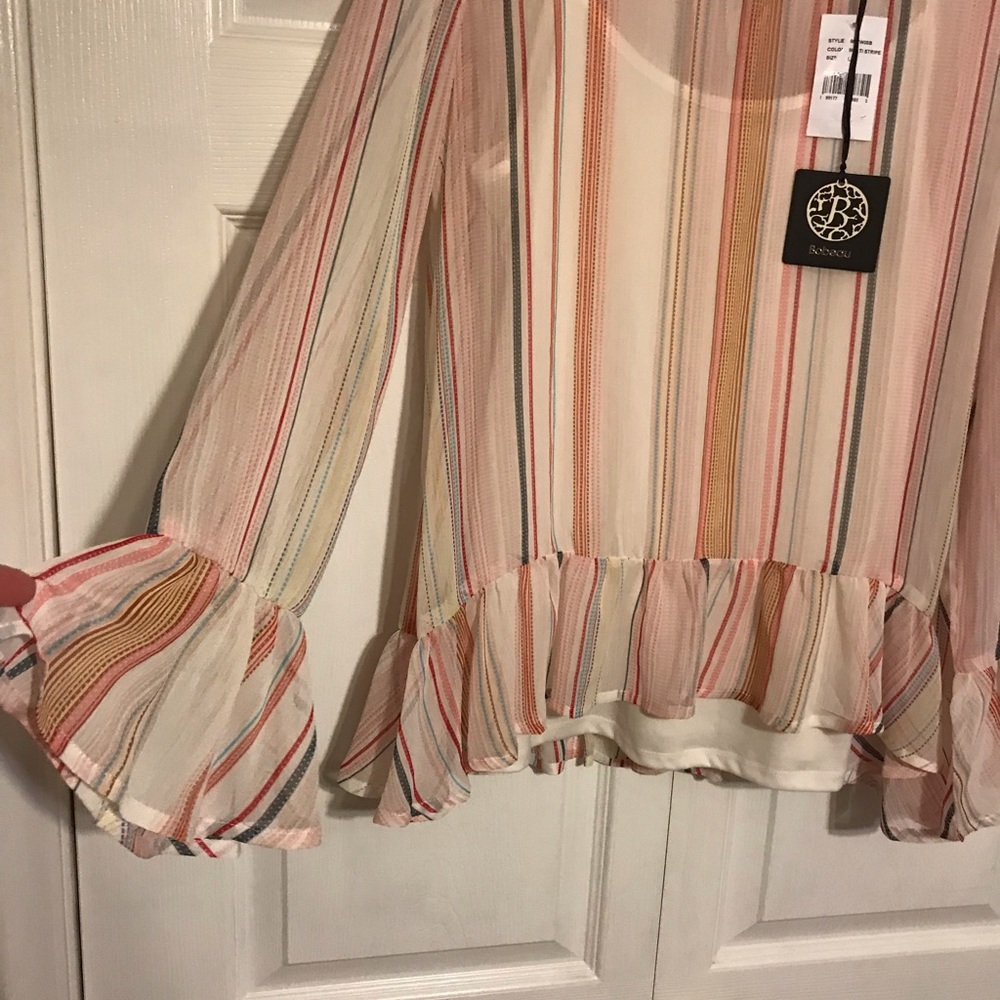 Bobeau brand sheer layered two piece